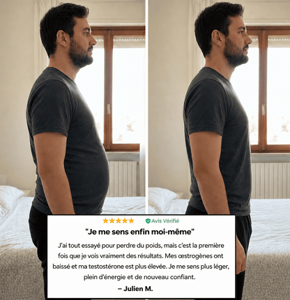 Androlyx™ | La Formule Complète pour Rééquilibrer les Œstrogènes Masculins en 14 Jours